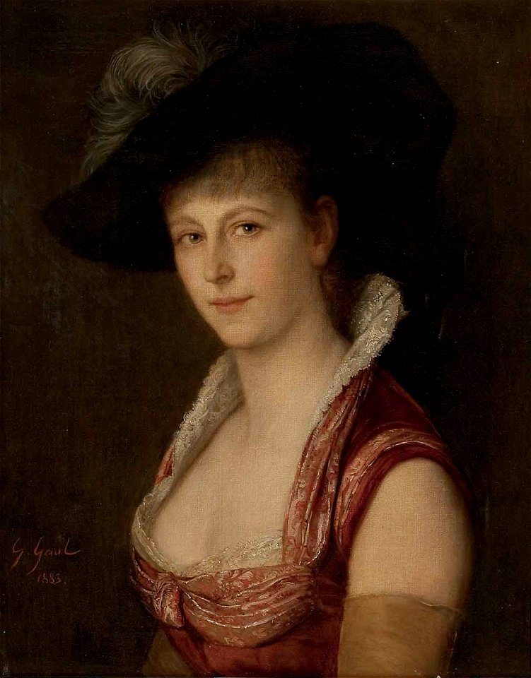 Gustav Gaul Portrait Bertha Linda 1883