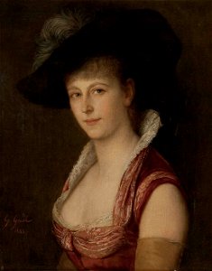 Gustav Gaul Portrait Bertha Linda 1883