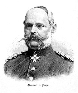 General von Pape. Free illustration for personal and commercial use.