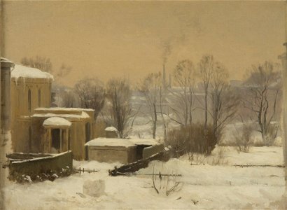 Gustaf Rydberg - Urban Snow. Study - NM 3700 - Nationalmuseum