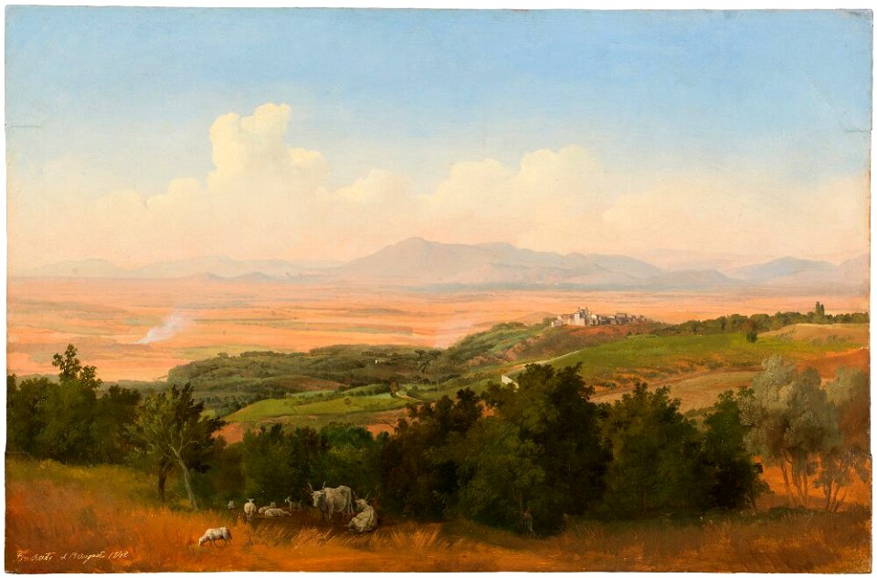 Gustaf Wilhelm Palm - View from Frascati - NM 6951 - Nationalmuseum