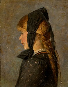 Gustav Gaupp Mädchen in Tracht 1915