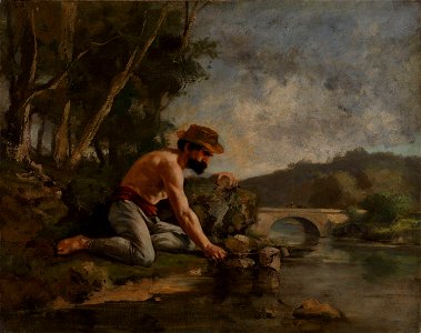 Gustave Courbet - Fiskeren - NG.M.02170 - National Museum of Art, Architecture and Design