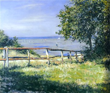 Gustave Caillebotte, 1882 - Champ au bord de mer