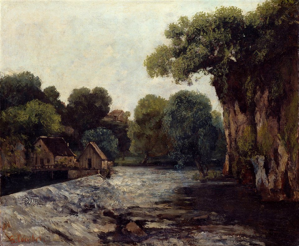 Gustave Courbet - L'écluse de la Loue - Google Art Project