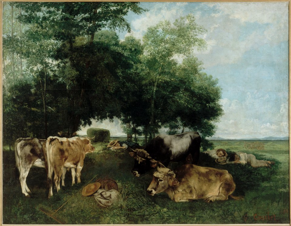Gustave Courbet - La sieste pendant la saison des foins - PPP35 - Musée des Beaux-Arts de la ville de Paris