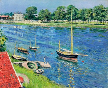 Gustave Caillebotte - Le petit bras de la Seine à Argenteuil (CR 302) -  Free Stock Illustrations