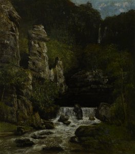Gustave Courbet - Landscape with a Waterfall - 1956.31.1 - Yale University Art Gallery