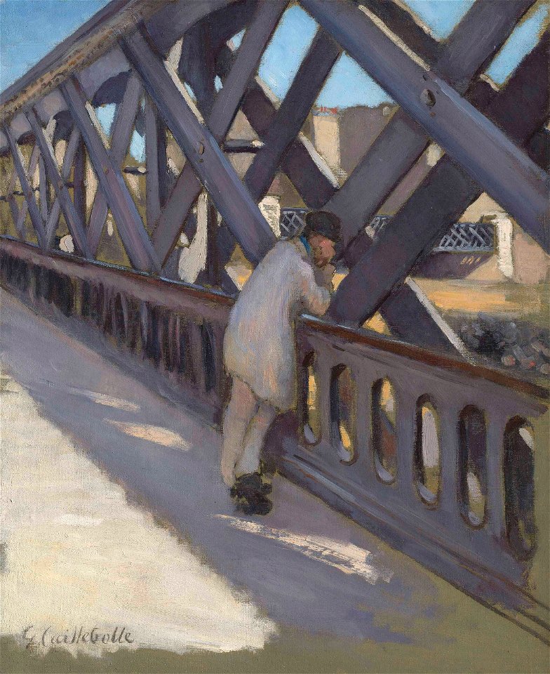 Gustave Caillebotte - Le pont de l Europe etude partielle