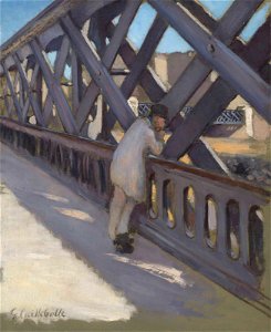 Gustave Caillebotte - Le pont de l Europe etude partielle