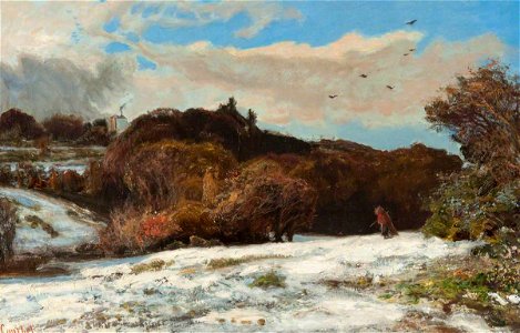 Gustave Courbet (1819-1877) - Winter at Ornans - 1977.724 - McLean Museum. Free illustration for personal and commercial use.