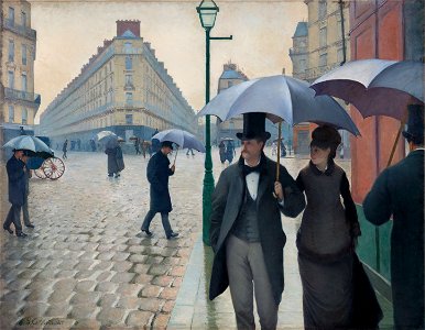 Gustave Caillebotte - Paris Street, Rainy Day - 1964.336 - Art Institute of Chicago