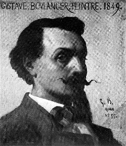 Gustave Boulanger self-portrait 1855 Rome--Villa Medici