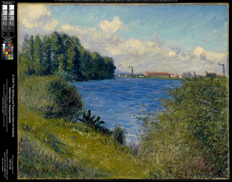 Gustave Caillebotte - The Seine at Argenteuil - 1973.35 - Clark Art Institute