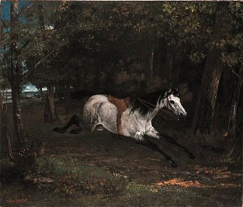 Gustave Courbet - Durchgehendes Pferd - 8651 - Bavarian State Painting Collections