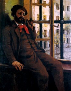 Gustave Courbet - Self-Portrait at Sainte-Pélagie - WGA05498. Free illustration for personal and commercial use.
