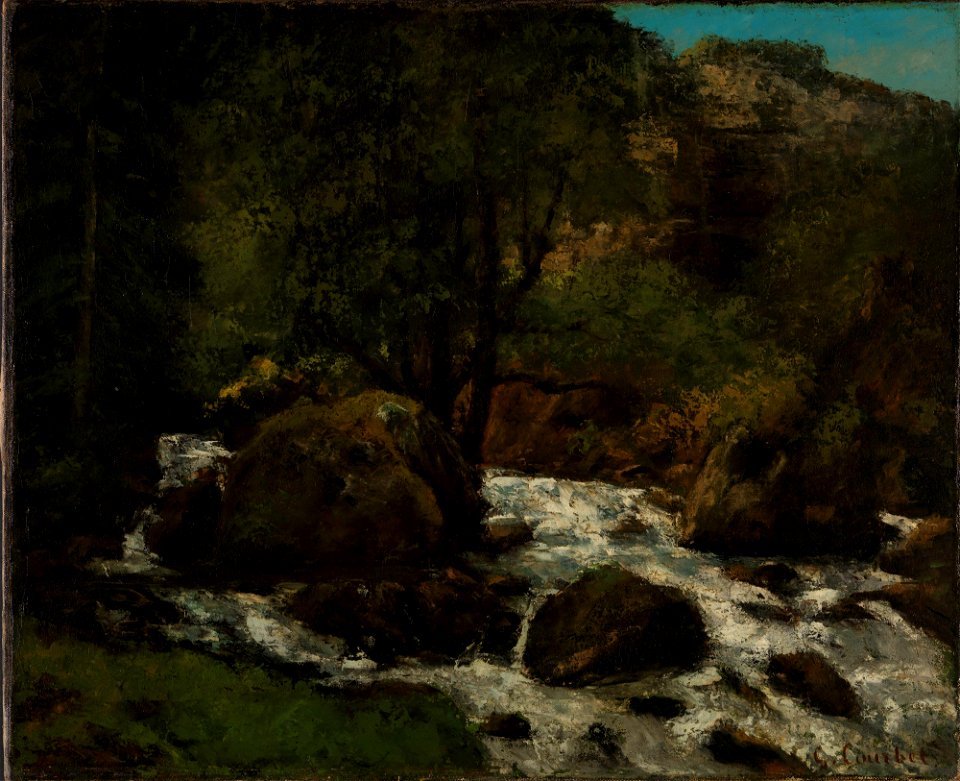Gustave Courbet - Forest Brook, Jura - NG.M.03059 - National Museum of Art, Architecture and Design