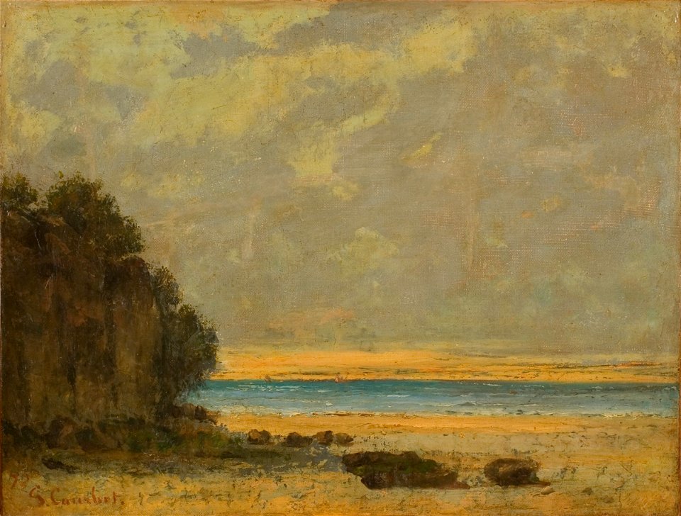 Gustave Courbet - Strandgezicht (Petite Marine) - 0398 - Rijksmuseum Twenthe