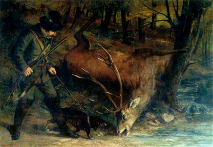 Gustave Courbet - The German Huntsman - WGA05471
