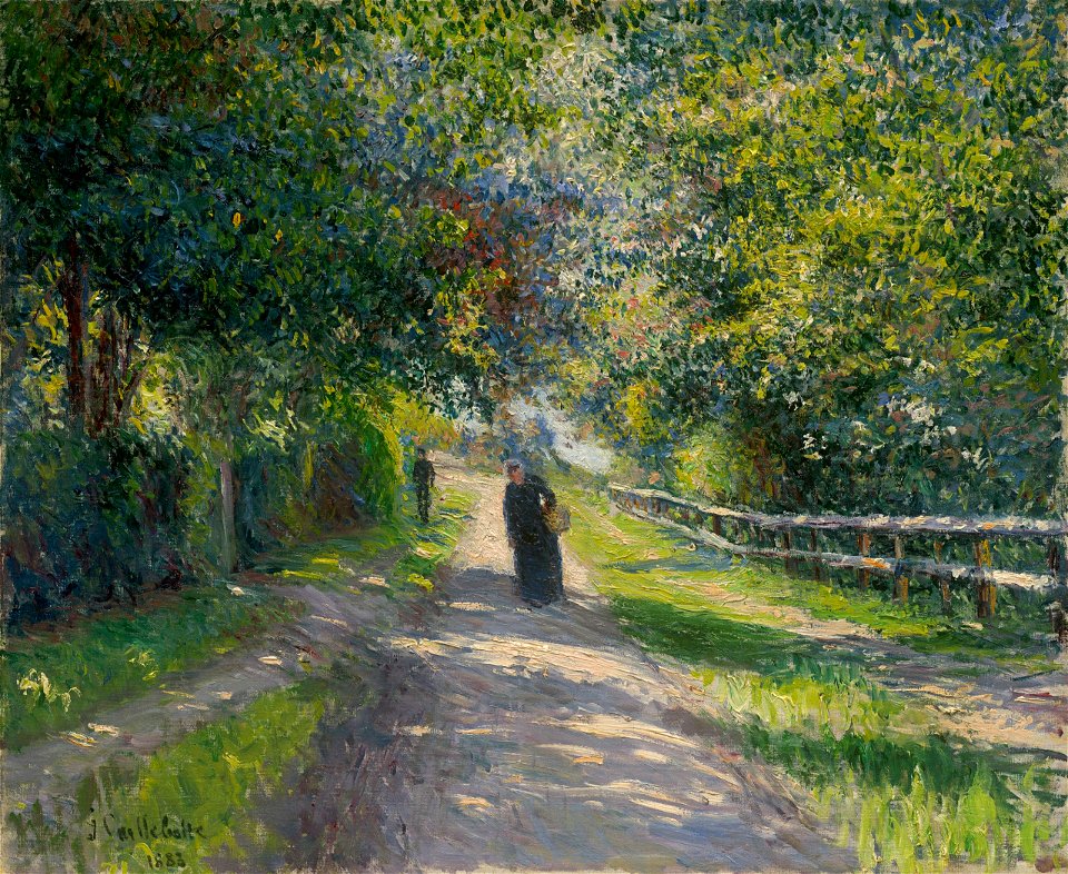 Gustave Caillebotte Avenue of the Villa des Fleurs in Trouville 1883
