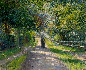 Gustave Caillebotte Avenue of the Villa des Fleurs in Trouville 1883