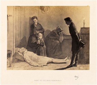 Gustave Brion - Mort du colonel Pontmercy