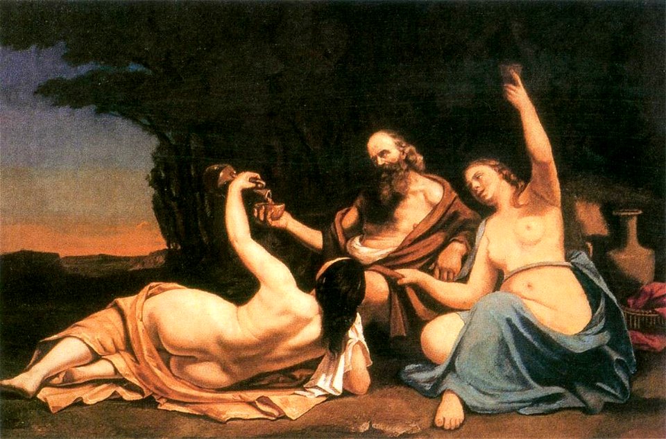 Gustave Courbet - Lot and His Daughters - WGA5455