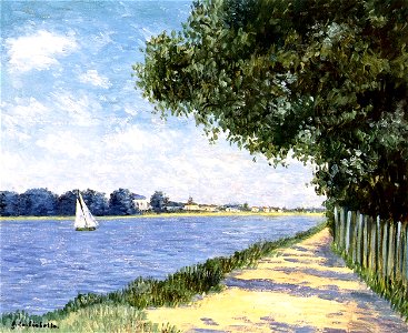 Gustave Caillebotte - Le petit bras de la Seine à Argenteuil (CR 302) -  Free Stock Illustrations