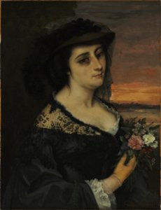 Gustave Courbet - Mme L... (Laure Borreau) - 1962.2 - Cleveland Museum of Ar. Free illustration for personal and commercial use.