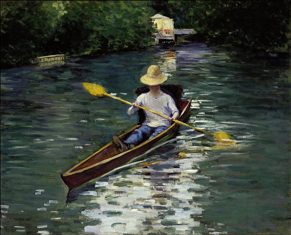 Gustave Caillebotte - Canoë sur la rivière Yerres