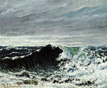 Gustave Courbet - The Wave - Google Art Project. Free illustration for personal and commercial use.