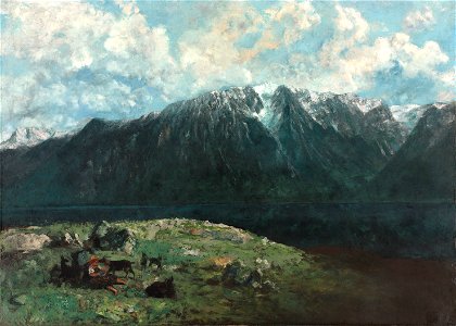 Gustave Courbet - Panoramic View of the Alps, Les Dents du Midi - 1964.420 - Cleveland Museum of Art