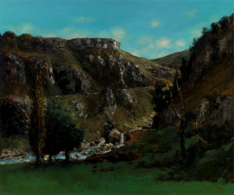 Gustave Courbet - Vallée de la Laloue près Mouthiers-Haute-Pierre (1860s)