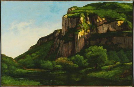Gustave Courbet - Rocks at Mouthier - Google Art Project. Free illustration for personal and commercial use.