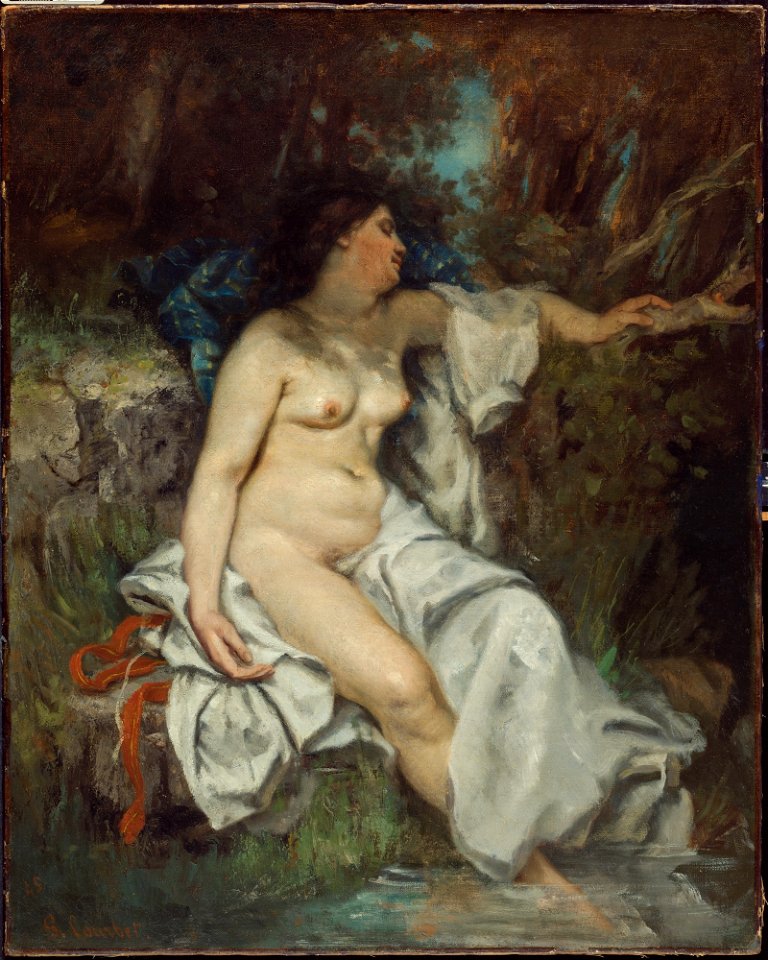 Gustave Courbet - Bather Sleeping by a Brook - 27.202 - Detroit Institute of Arts