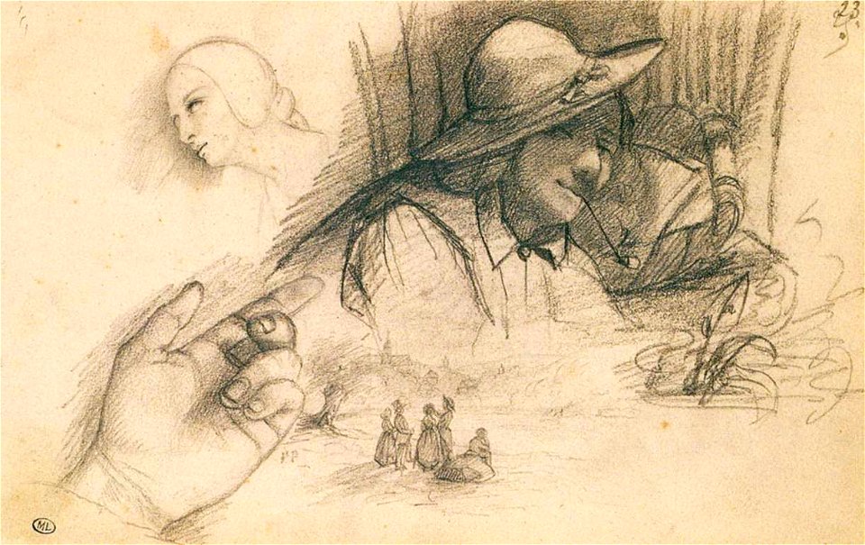 Gustave Courbet - Study - WGA5524