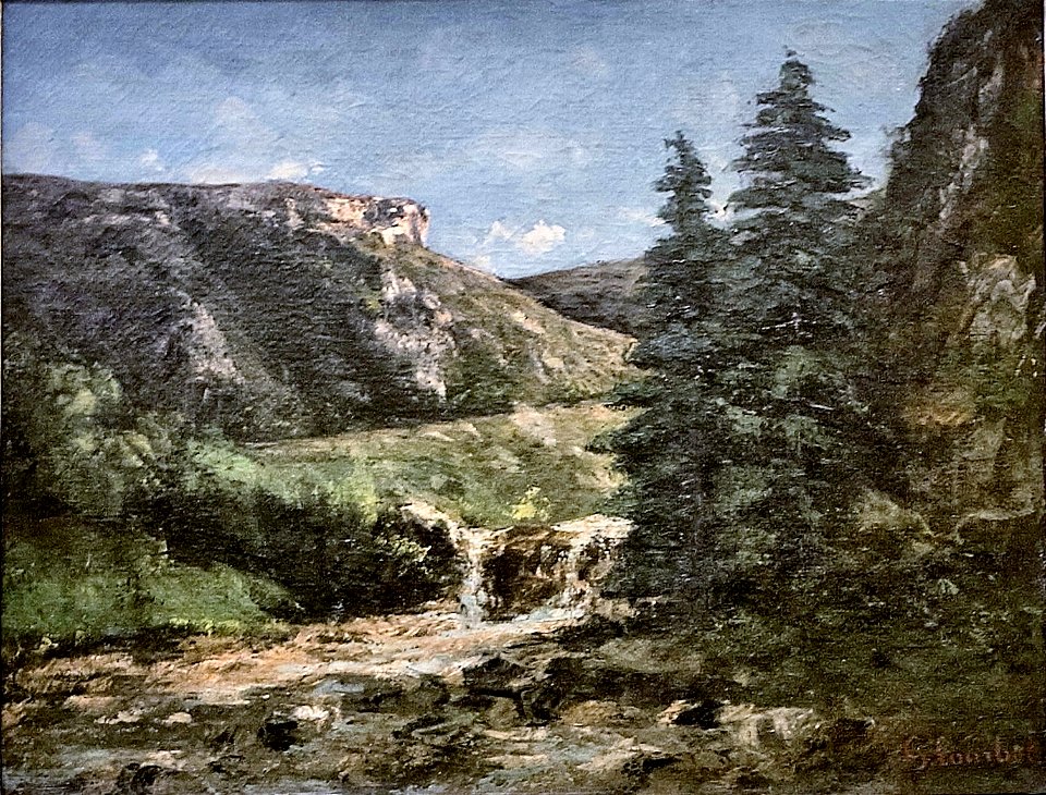 Gustave Courbet, paysage aux environs d'Ornans (aux sapins)