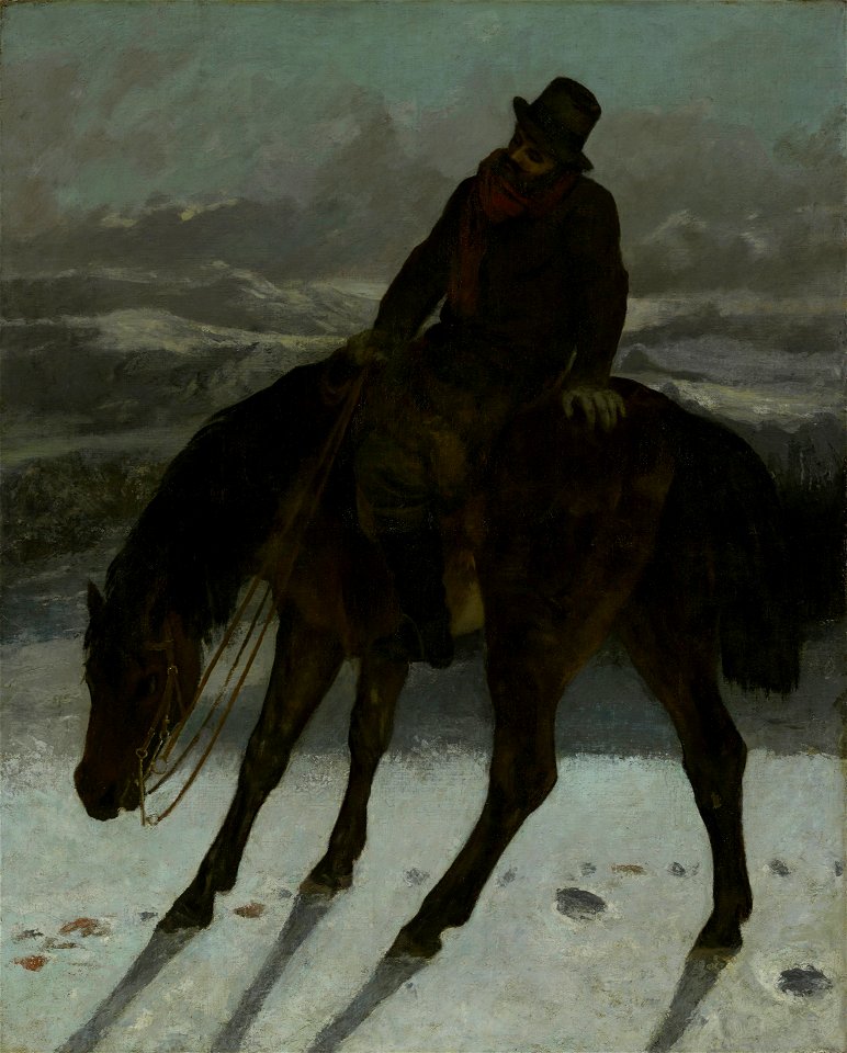Gustave Courbet - Hunter on Horseback - 1942.301 - Yale University Art Gallery