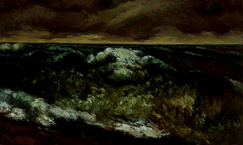 Gustave Courbet - The Wave - 1950.86 - Dallas Museum of Art. Free illustration for personal and commercial use.