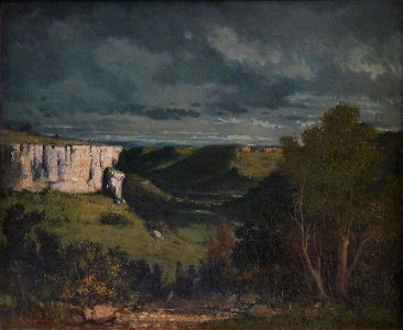 Gustave Courbet-Vallée de la Loue