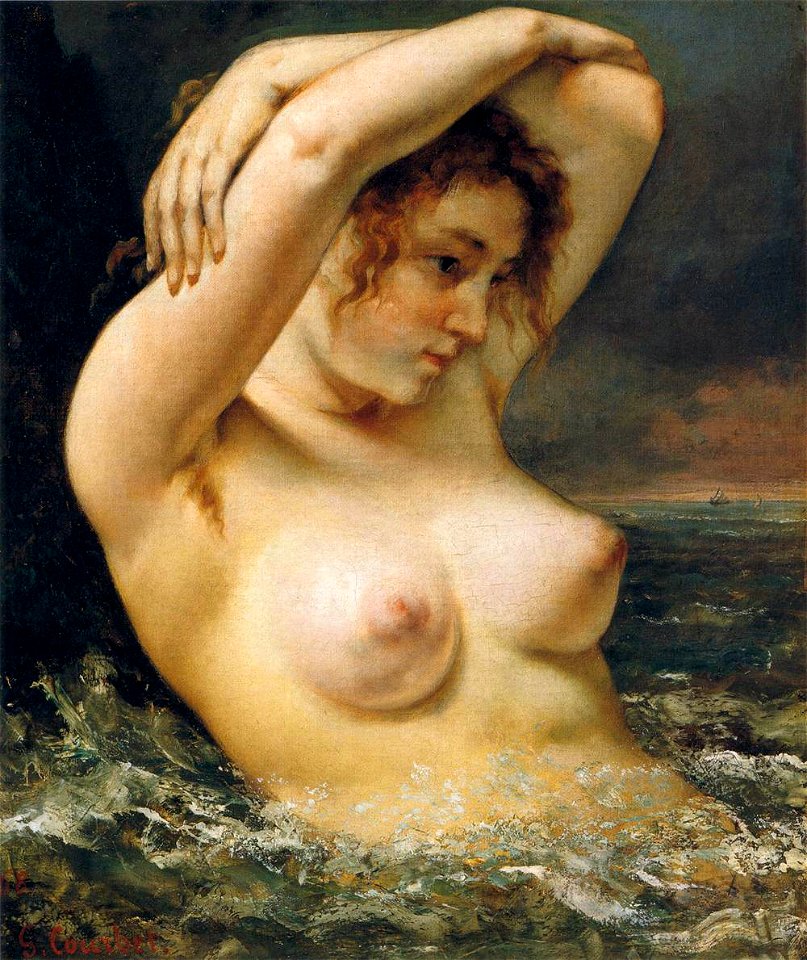 Gustave Courbet - The Woman in the Waves - WGA5507