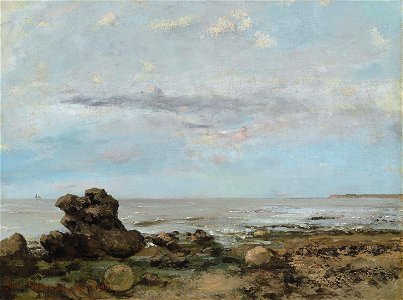 Gustave Courbet - La plage à Trouville (1865)