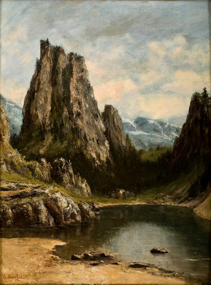 Gustave Courbet - Lago en las montañas