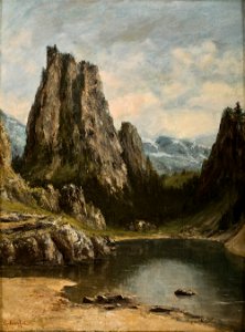 Gustave Courbet - Lago en las montañas
