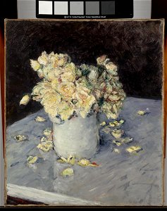 Gustave Caillebotte - Yellow Roses in a Vase - 2010.13.McD - Dallas Museum of Art