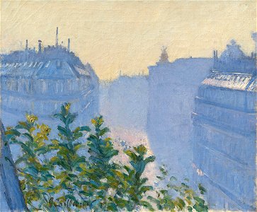 Gustave Caillebotte Rue Halevy View from a Balcony 1877