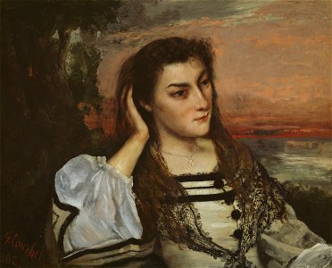 Gustave Courbet - Rêverie (Portrait of Gabrielle Borreau) - 1987.259 - Art Institute of Chicago