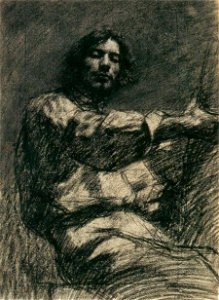 Gustave Courbet - Seated Young Man - WGA05522