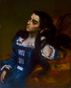 Gustave Courbet, French - Spanish Woman - Google Art Project. Free illustration for personal and commercial use.