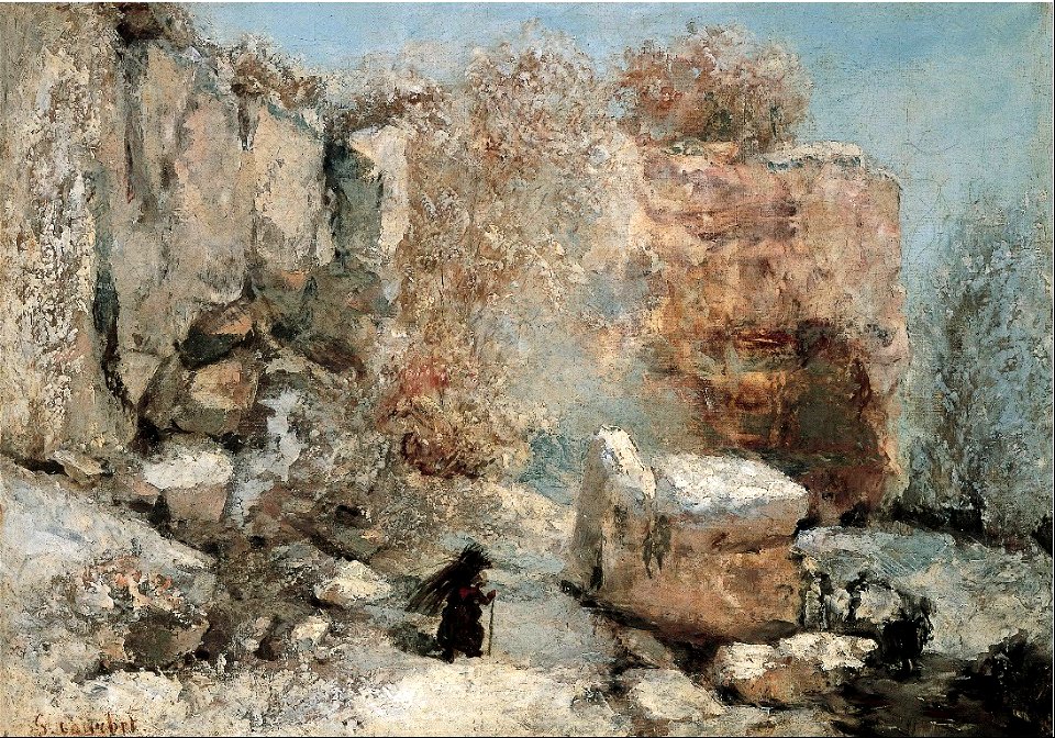 Gustave Courbet - Snow Effect in a Quarry - Google Art Project